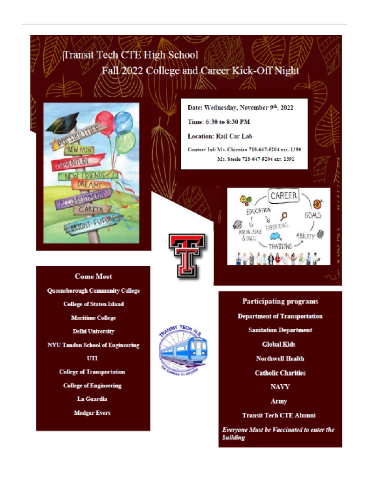 TTHS College & Career Night – TRANSIT TECH CTE HIGH SCHOOL